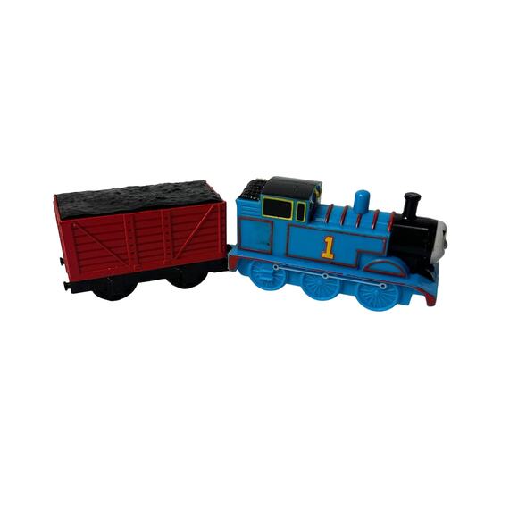 Gullane Other - Thomas & Friends Plastic Push Train Tank Engine Thomas Coal Car Set Lot